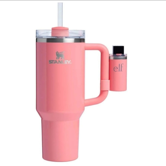 Stanley & e.l.f. 40oz Quencher H2.0 FlowState Tumbler - Coral fixation. Nwt. - Picture 4 of 4